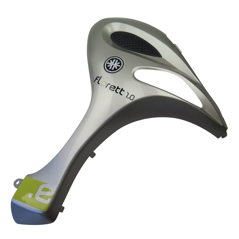 Kreidler Hiker 2.0 Electro Seitenverkleidung silber-metallic 707194 Motorroller.de e-Florett 1.0 Seitendeckel Seitenabdeckung Seitenleiste E-Roller