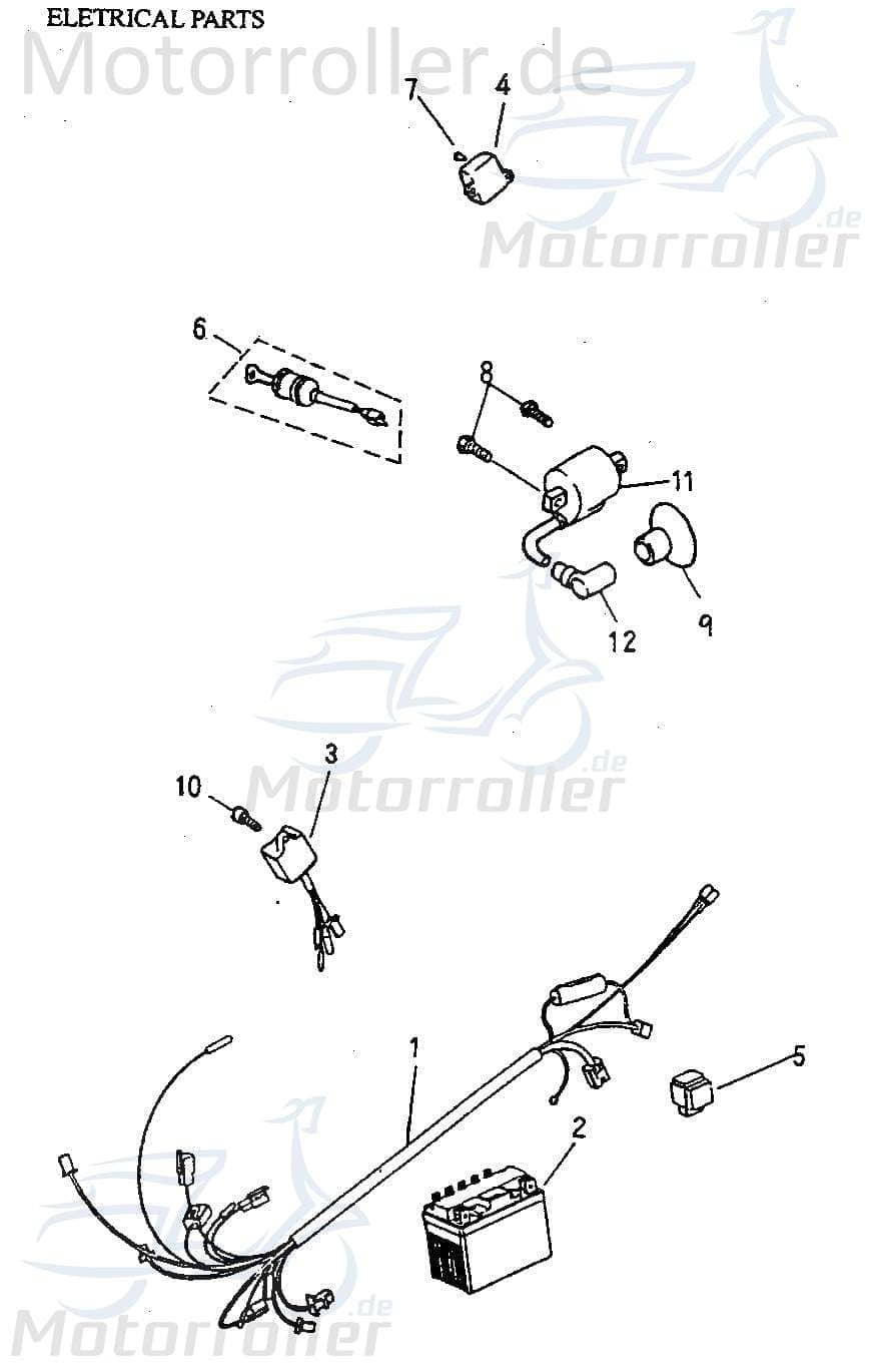 Handbremszylinder rechts 50/125cc 404100-TAC-0000