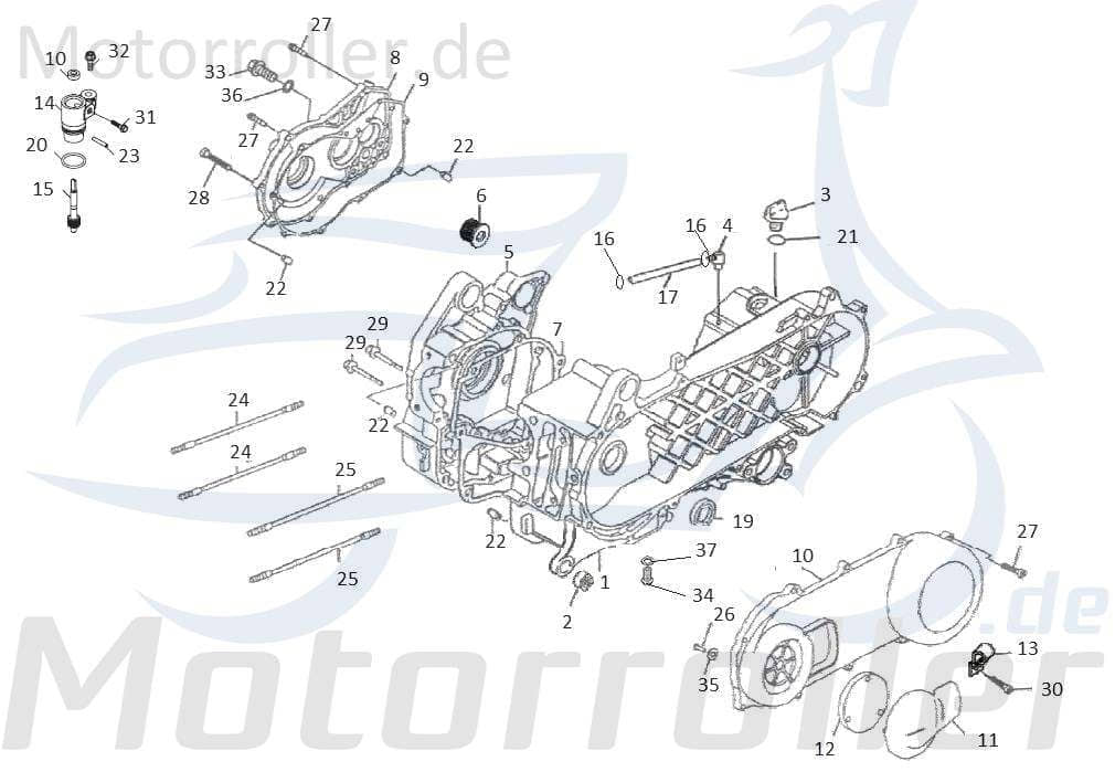 Kreidler F-Kart 170 Gummipuffer 170ccm 4Takt 15218-GOS-00 Motorroller.de Gummilager Motorlager Lagerbuchse Silentblock Gummidämpfer Silentlager