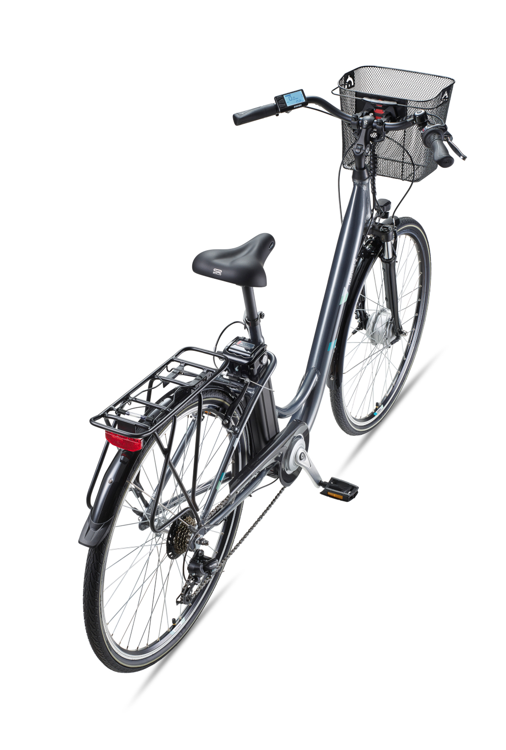 E-Bike Telefunken RC822 Multitalent Elektrofahrrad City-Pedelec anthrazit 28" RH 48cm E-Fahrrad Citybike