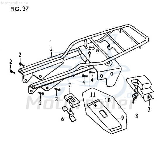 Gummi Gummipuffer Jincheng 46802-A0300 Motorroller.de