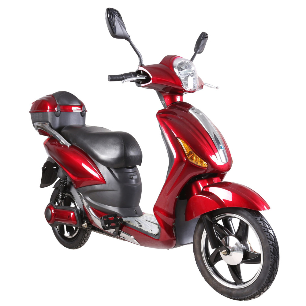 Elektroroller Scoody 25 Classic 2.0 L ZT-09CL rot 250W 25 km/h Lithium-Ionen-Akku E-Scooter E-Roller Mofa