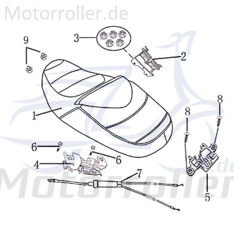 Sitzbankverriegelung seitlich AGM-MOTORS 1030507