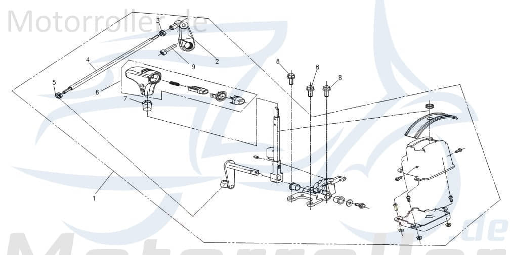 SMC Bundmutter M6 CFMOTO UForce 550 DLX EU167 B04160600065 Motorroller.de Sechskantmutter Flanschmutter Sechskant-Mutter Flansch-Mutter Bund-Mutter