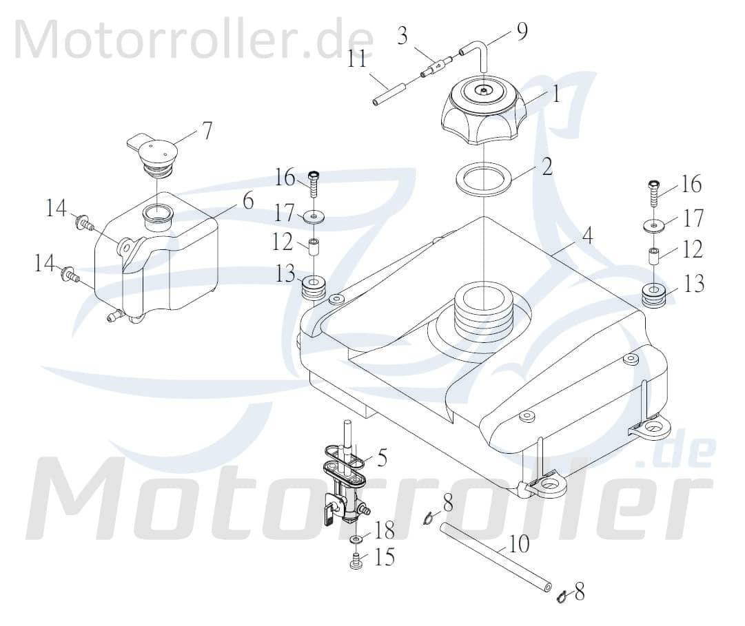 Kreidler F-Kart 170 Benzinschlauch 170ccm 4Takt 79817 Motorroller.de Kraftstoffschlauch Kraftstoffleitung Gummischlauch Benzin-Schlauch Benzinleitung