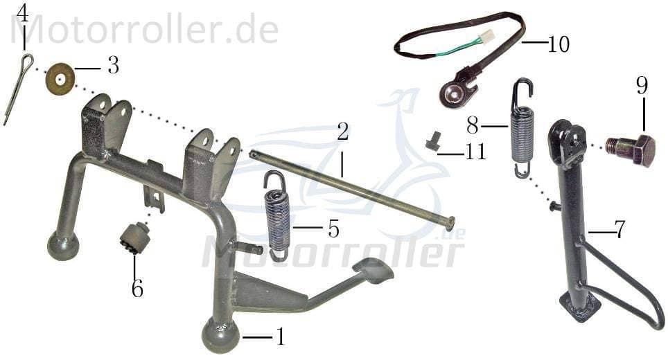 Hauptständer 10 Zoll Staender Standfuß Jonway 1030405-3