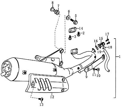 Membraneventil 125ccm 4Takt Qingqi QM125T-10AB FIG14A-15 Motorroller.de Membranenventil 125ccm-4Takt Scooter RS 125 QM125T 10H Moped Ersatzteil