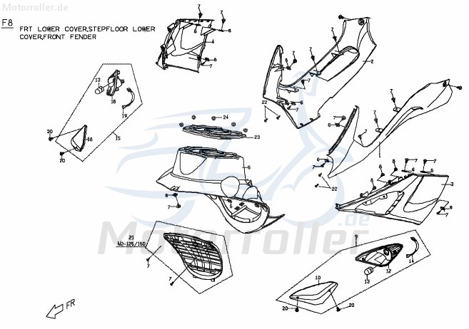 PGO Blinkerverkleidung vorn links feuerrot G-Max M26213001N0 Motorroller.de Blinkerabdeckung Blinkergehäuse Mokick Ersatzteil