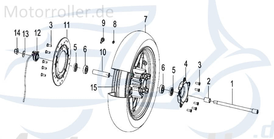 SMC Simmerring Radialdichtring Kreidler Scooter 44300J130000 Motorroller.de Wellendichtring Dichtringe Simmering Simmerringe Simmer-Ring Öldichtring