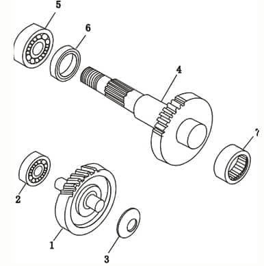 Radialdichtring 25x 44x 7 Wellendichtring 741264
