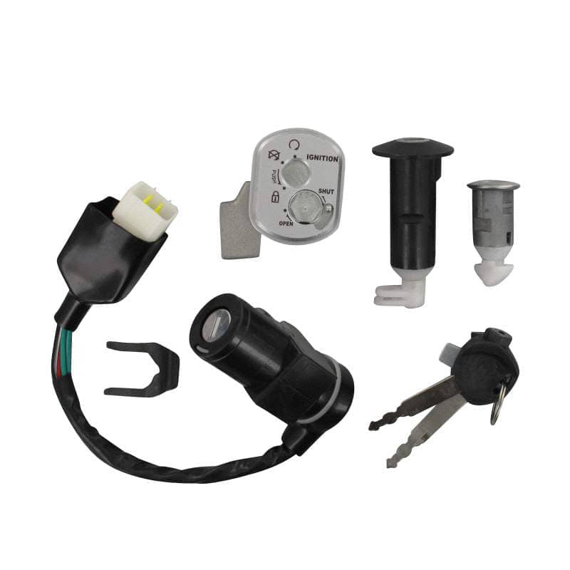 ZNEN Schlosssatz ZNEN Flory Classic 50 50ccm 35010-ALA6-9000 Motorroller.de Tankverschluss Tank-Verschluss Tank-Deckel Schloss-Set Zünd-Schloss Moped