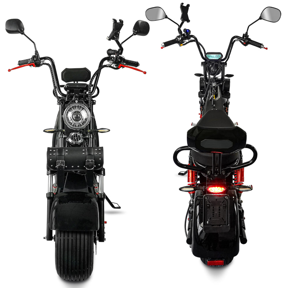 Elektroroller Scoody 45 E-Cruiser 45 km/h E-Roller E-Scooter 1500 Watt 60V-20Ah mit Straßenzulassung