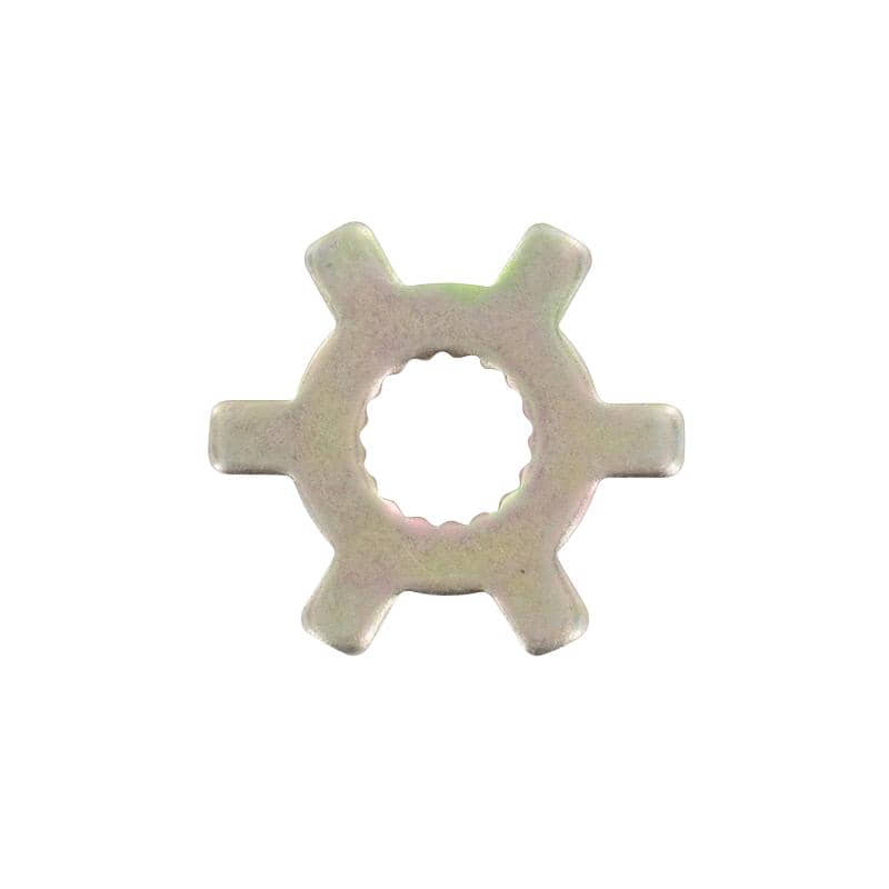 SMC Klauenscheibe Klauenunterlegscheibe Rex 50ccm 2Takt Motorroller.de Arretiersicherung Sternscheibe Klauenplatte Klauenstück Stern-Scheibe Scooter