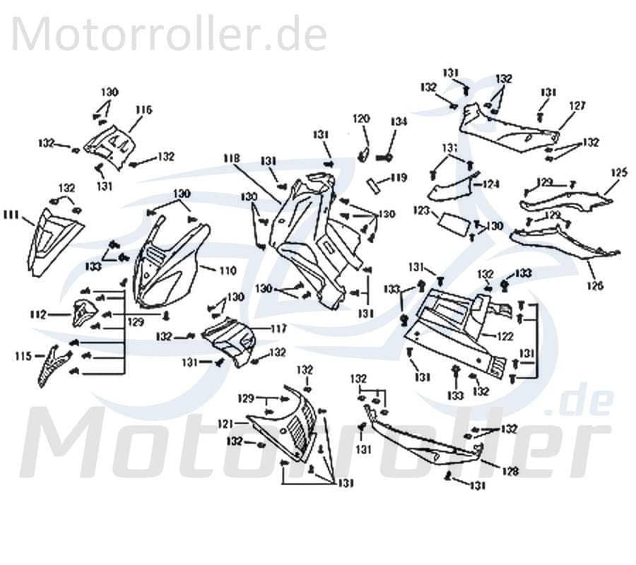 ZNEN Florett 2.0 50 City Dekorsatz 50ccm 2Takt 64301S-F22-FCS2 Motorroller.de Aufkleber Sticker Aufkleber-Set Deko-Set Aufklebersatz Dekoraufkleber