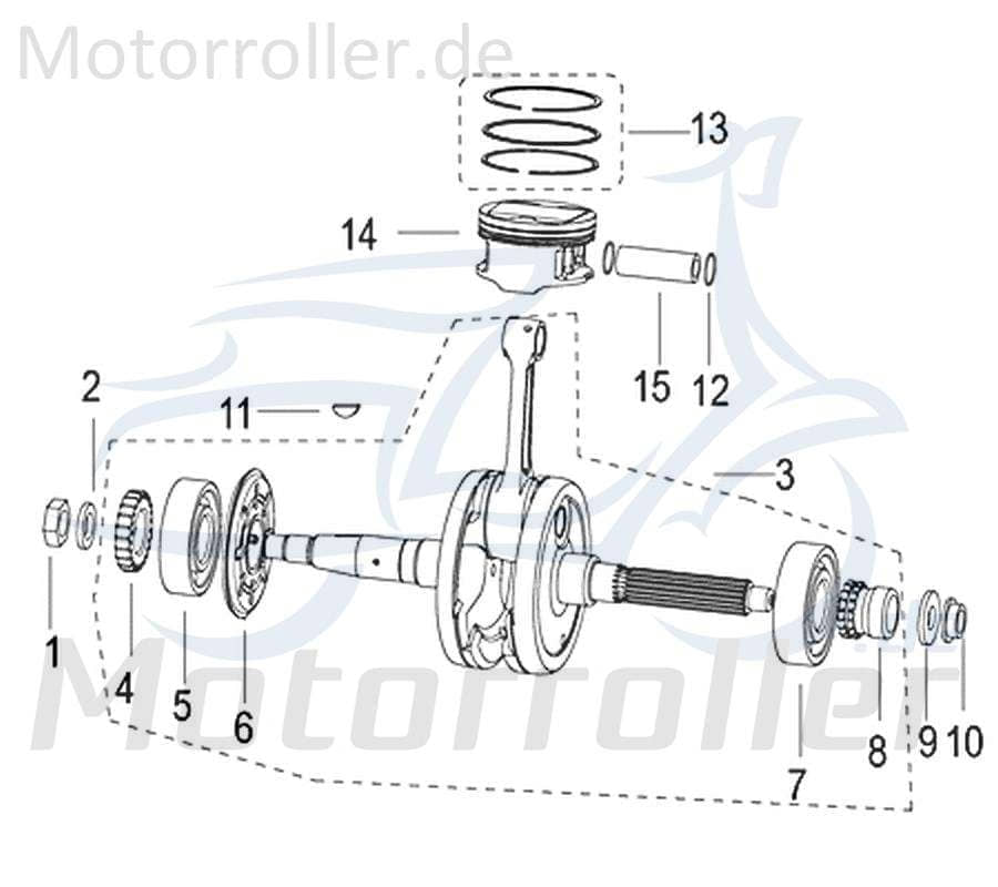 Jonway Insignio 250 DD Unterlegscheibe 250ccm 4Takt 750636 Motorroller.de Distanzhalter U-Scheibe Washer Beilagscheibe Ausgleichsscheibe Scooter