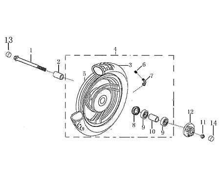 Federscheibe 8mm bunt verzinkt AGM-MOTORS 9150208001-3