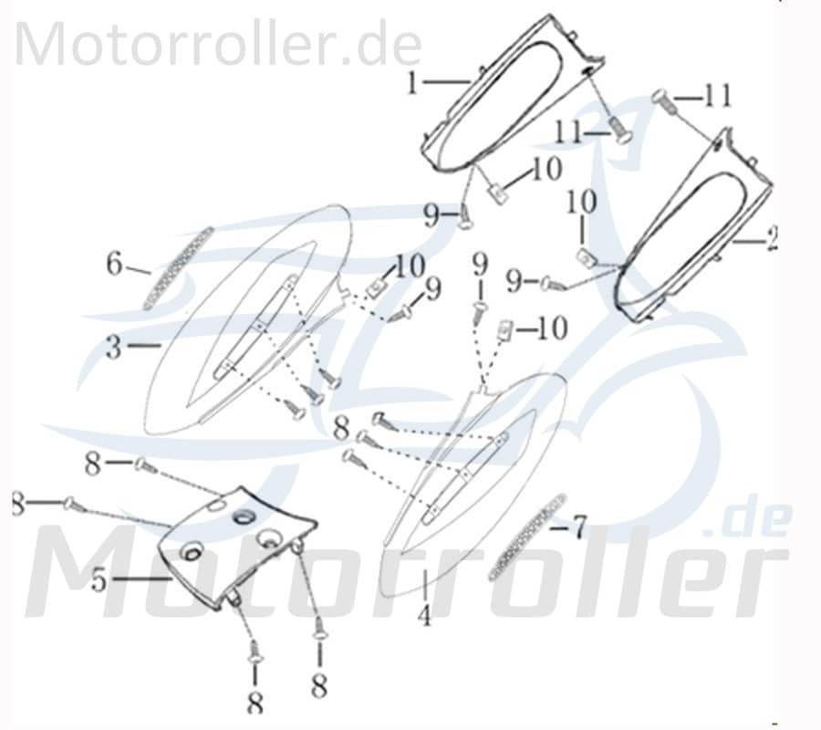 Kreidler Hiker 2.0 Electro Fussraumverkleidung rechts schwarz 706407 Seitenverkleidung Seitenleiste e-Florett 1.0 Elektroroller