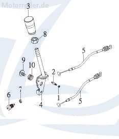Explorer Urano 750 EFI DLX Bundmutter 730ccm 4Takt 53205-CEW-00 Motorroller.de Sechskantmutter Flanschmutter Sechskant-Mutter Flansch-Mutter Quad ATV