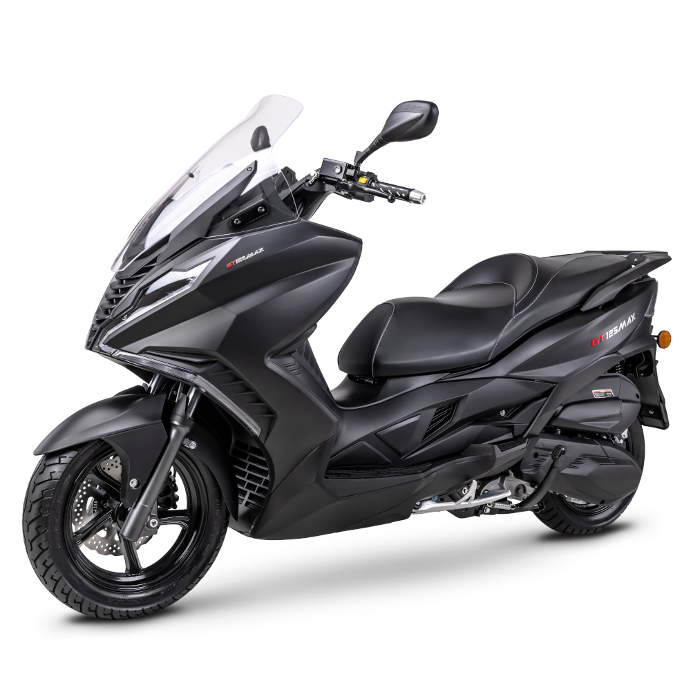 Motorroller Fighter 125 R GT Max schwarz 95 km/h 4-Ventiler Euro 5+ Großraumroller Leichtkraftrad Scooter 125ccm