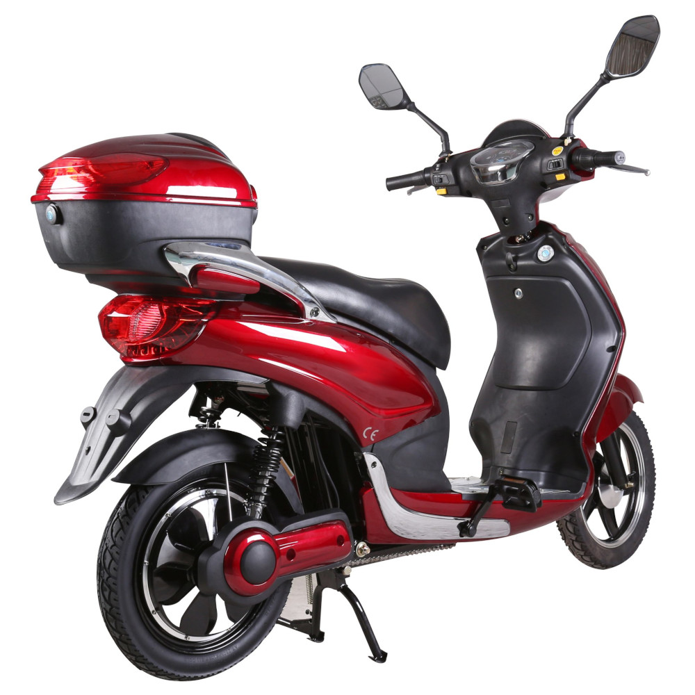 Elektroroller Scoody 25 Classic 2.0 L ZT-09CL rot 250W 25 km/h Lithium-Ionen-Akku E-Scooter E-Roller Mofa