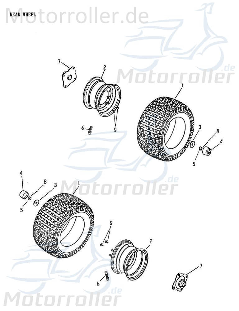 Adly Sechskantschraube M10x40mm Befestigung Quad 50ccm 2Takt Motorroller.de Halter Halterung Flachkopfschraube Sechskant-Schraube Bundschraube ATV UTV