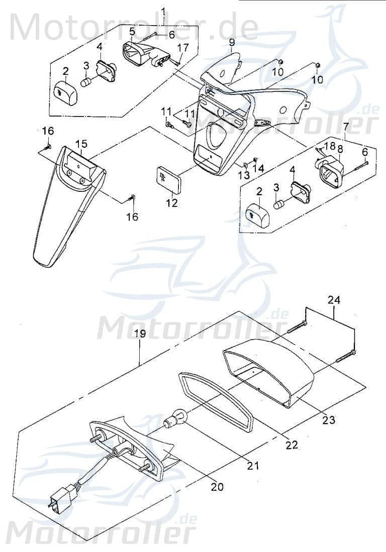 PGO Kennzeichenhalter Nummernschildhalter grau PMX 110 P2636001660 Motorroller.de Kennzeichen-Halter Kennzeichenhalterung Nummernschild-Halter PMX 50
