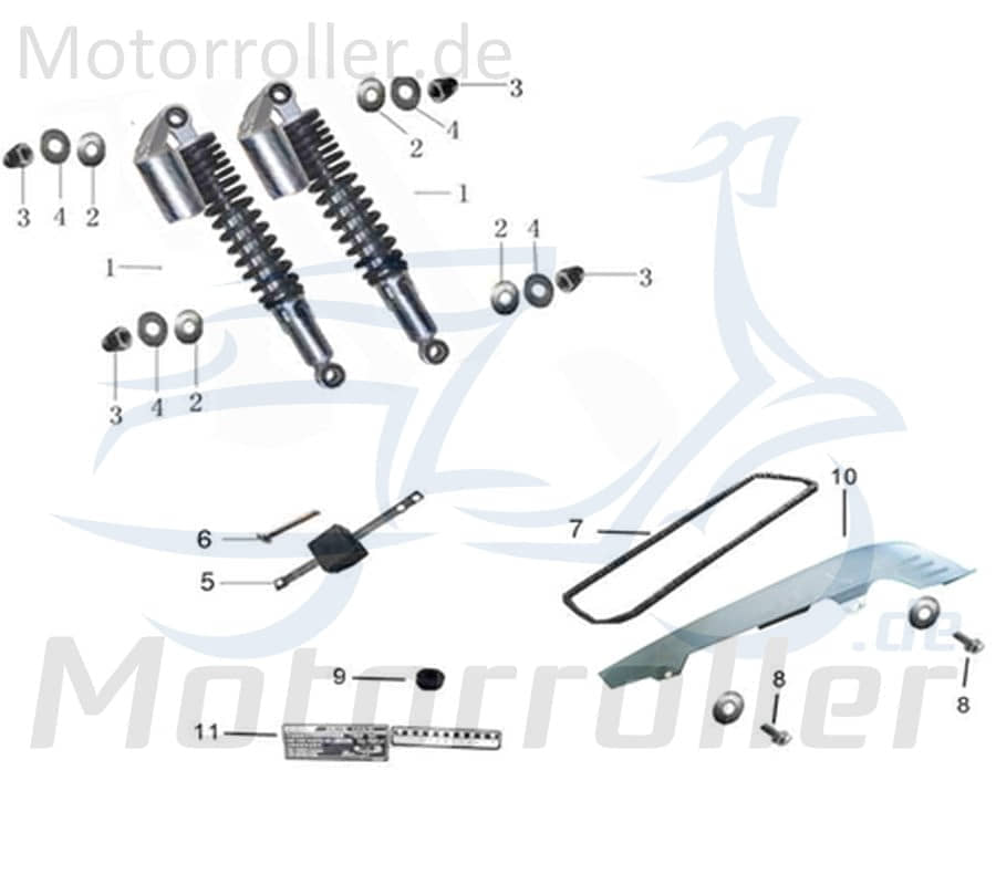 Kreidler DICE CR 125i O-Ring-Kette 124 Glieder 780053