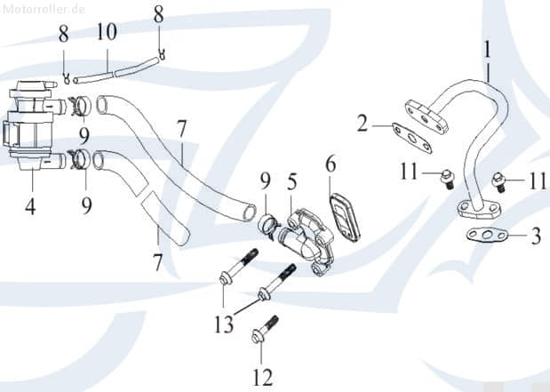 Dichtung SEAL Sekundärluftsystem Quad ATV 11129-JOW-00