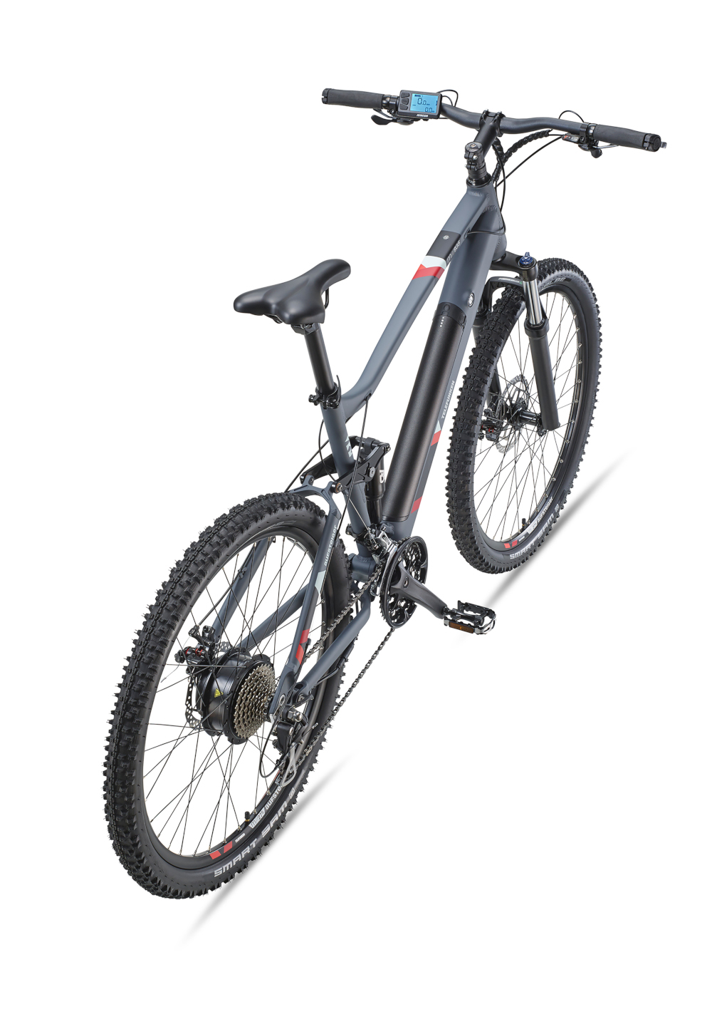 E-Bike Telefunken M935 Aufsteiger Elektrofahrrad MTB-Pedelec graphit 27,5" RH 48cm E-Fahrrad Mountainbike