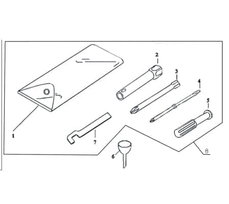 Trichter Aragon Bordwerkzeug Motorroller CPI Rex 730456