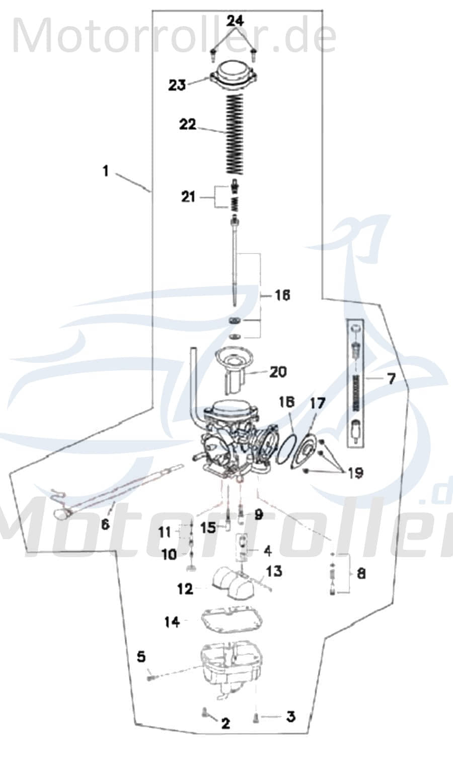 Schwimmerkammerdichtung Adly gummi Mikuni Quad 272ccm 4Takt Motorroller.de Vergaserdictung 272ccm-4Takt ATV ATV 300 Crossroad Sentinel UTV Ersatzteil