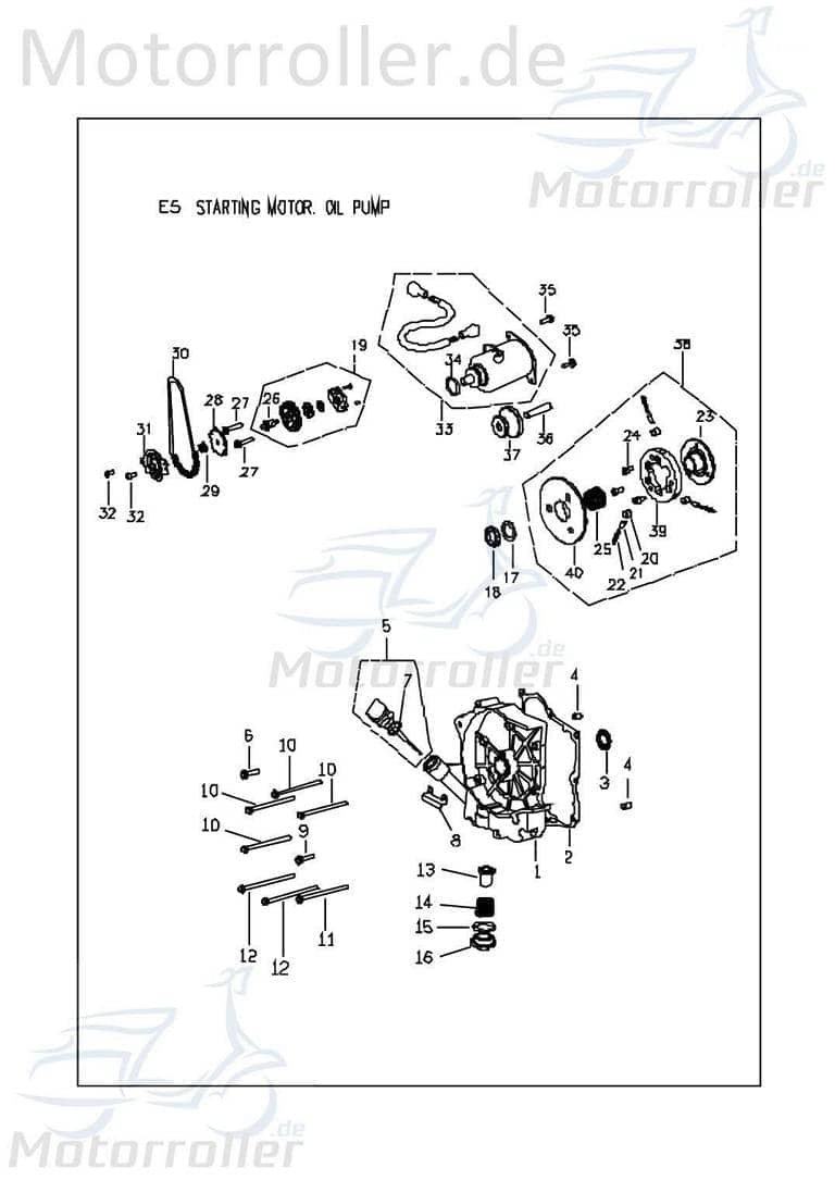 PGO Feder Ölsieb G-Max 50 Ölfiltersieb Druckfeder 50ccm 2Takt Motorroller.de Oilfiltersieb Oilsieb Ölsiebfeder PGO 150ccm-4Takt Scooter T-Rex 150