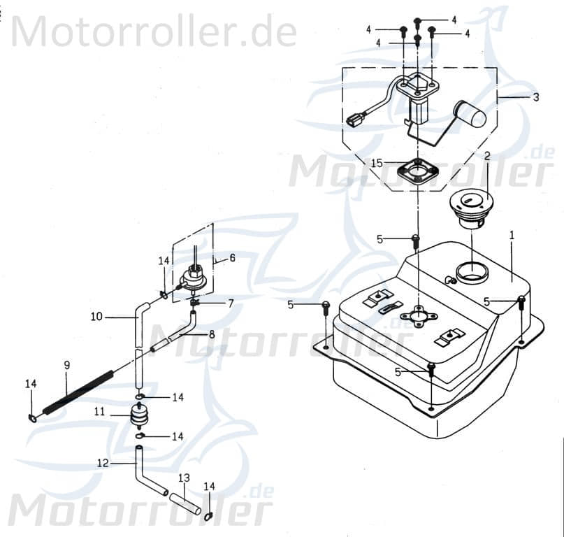 Tankdeckel Schraubdeckel PGO P25213000001