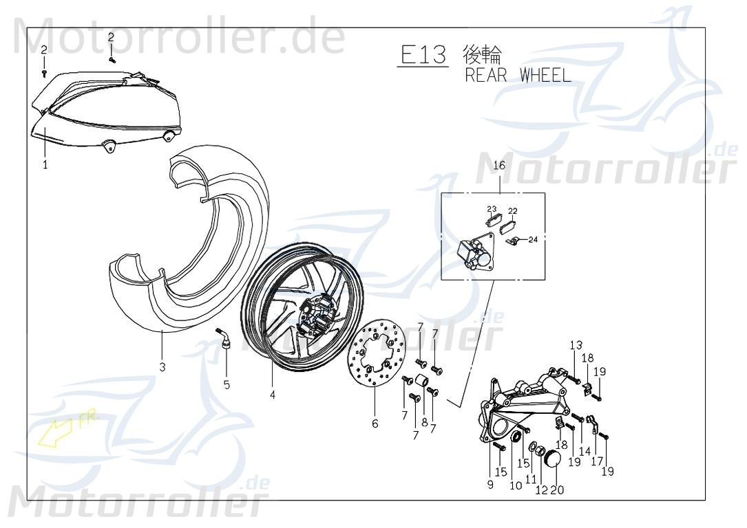 PGO Bundschraube M10x1,25x40mm verzinkt Roller 125ccm 2Takt Motorroller.de Maschinenschraube Flanschschraube Flansch-Schraube Maschinen-Schraube