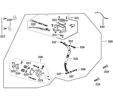 Rex Bergamo 50 Bremshebel links Roller 50ccm 4Takt 740498 Motorroller.de Bremsgriff Bremsarmatur Bremsanlage Bremsdruckarmatur Scooter Znen Ersatzteil
