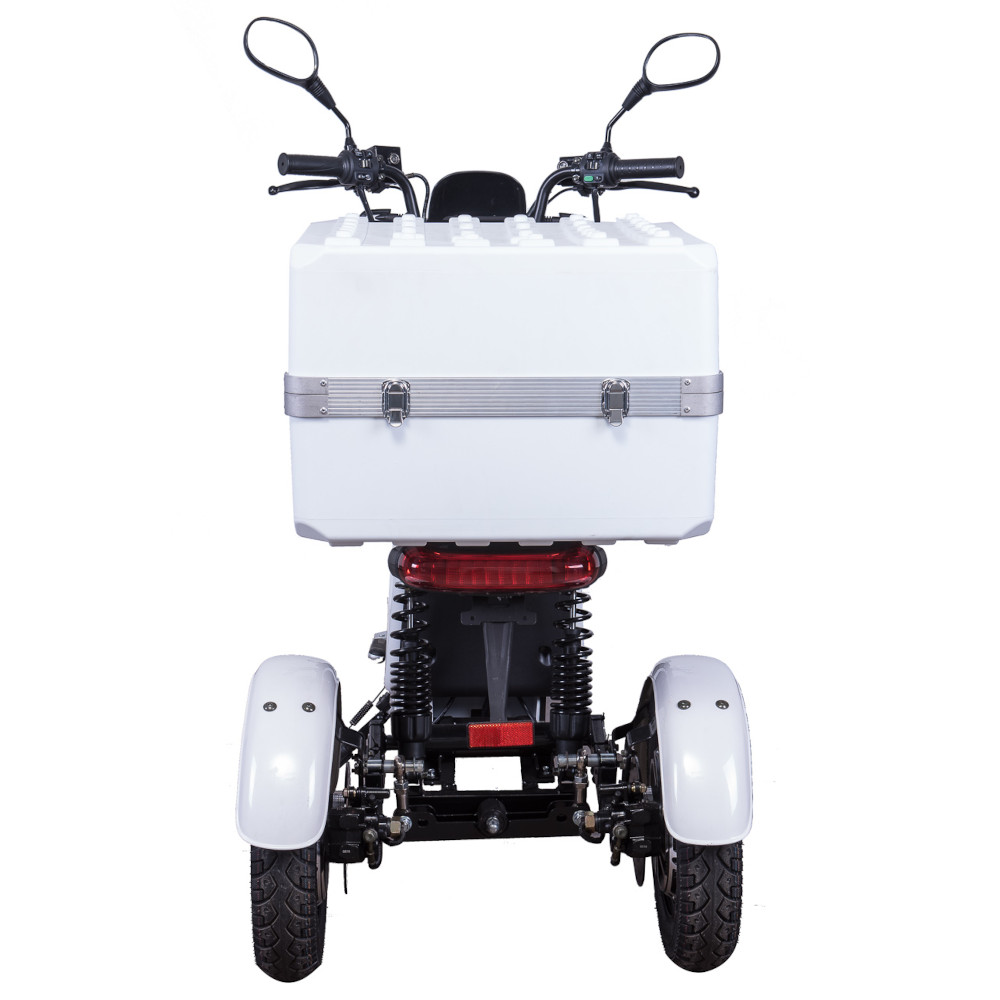 Dreirad Scoody E Trike ZT-29A rot 45 km/h 2x800 Watt Lithium-Ionen B-Ware Elektroroller E-Scooter E-Roller Dreiradroller