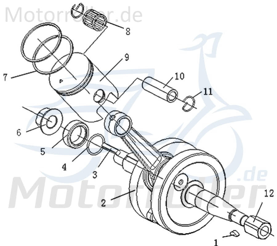 Dichtbuchse CPI SX 50 Supercross Motorrad 1E40MB.02-03 Motorroller.de Dichthülse 50ccm-2Takt Ersatzteil Service Inpektion