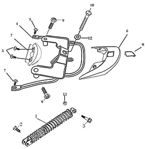 Schraube M8x45mm Innensechskant Rex RS460 Roller Scooter 50ccm 4Takt Motorroller.de Innensechskantschraube Maschinenschraube Drive 50