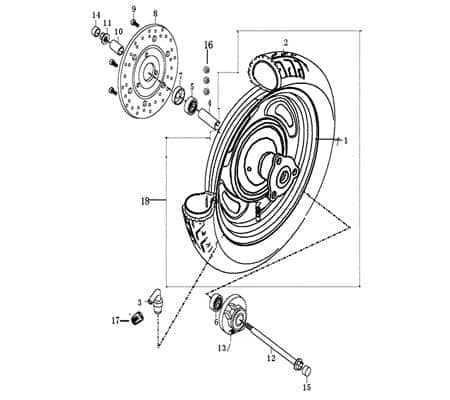 Schraube Innensechskant Bremsscheibe M8x1.25 25mm verzinkt Rex 700253 Motorroller.de Innensechskantschraube
