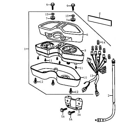Rex Supermoto 125 DD Tachowelle Tachoantrieb 89040 Motorroller.de Kreidler Enduro Tacho-Welle Tachometerwelle Tachoantriebswelle Tacho-Antrieb