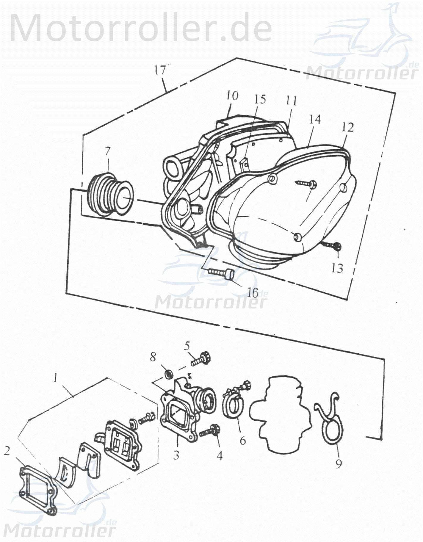 Adly AT 50 2 Luftfiltereinsatz 50ccm 2Takt 17205-104-000 Motorroller.de Luft-Filter Luftfiltermatte Luftfilter-Einsatz Luftfilter-Matte Scooter