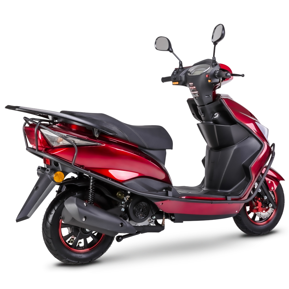 Motorroller GMX 460 Sport C-RZ rot 45 km/h Euro 5 Scooter Mokick Roller