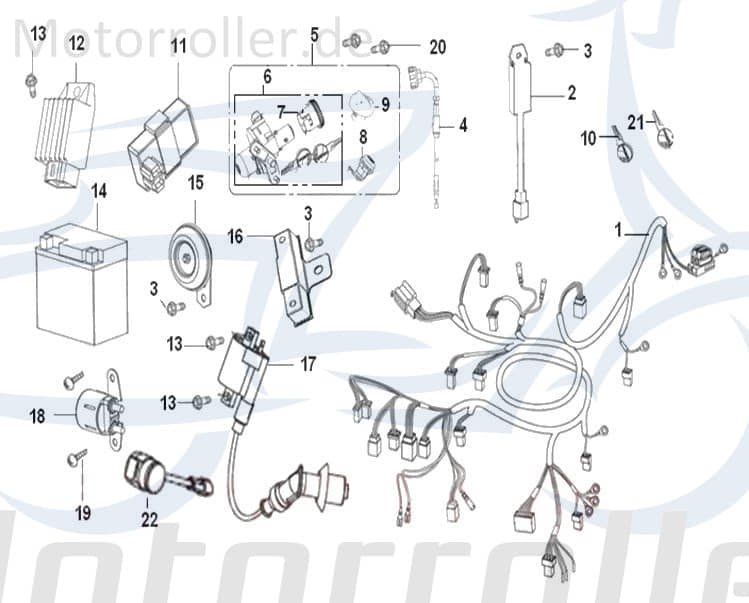 SMC Schraube M6x16mm Exploroer Defender EVO Quad B01070601665 Motorroller.de Bundschraube Maschinenschraube Flanschschraube Flansch-Schraube ATV