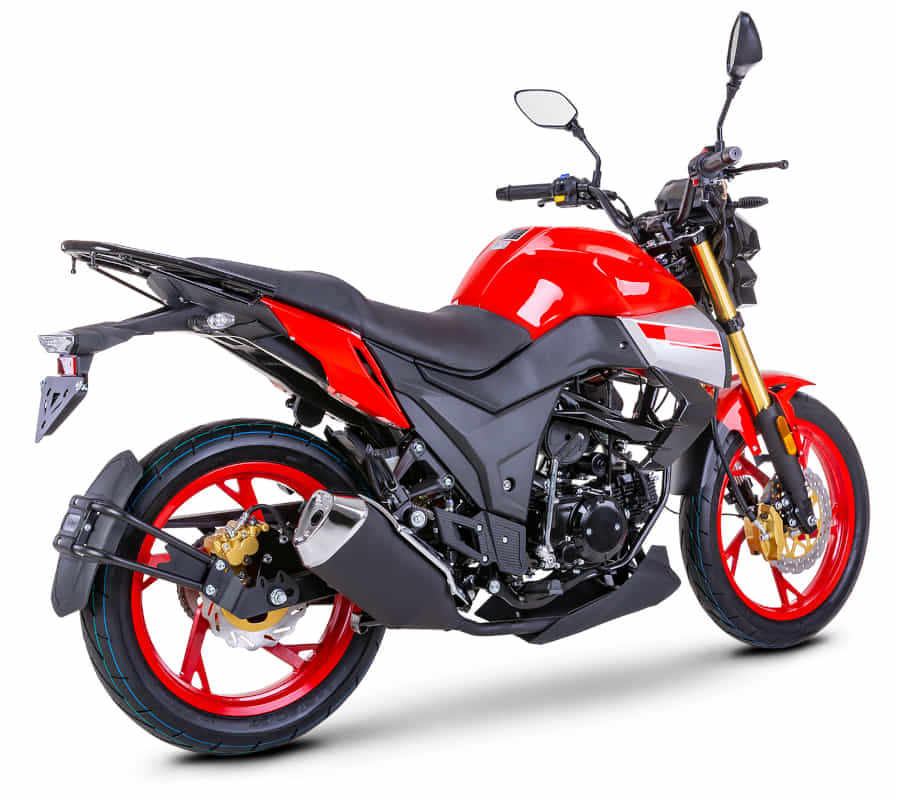 Motorrad Fighter 50 DV-RS rot 45 km/h Euro 5 Schaltmoped Mokick