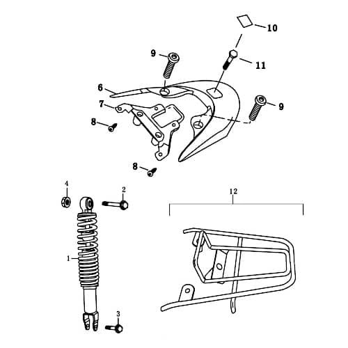 Sechskantschraube Rex RS450 Befestigung Halter 87123 Motorroller.de Halterung Flachkopfschraube Sechskant-Schraube Bundschraube Flanschschraube