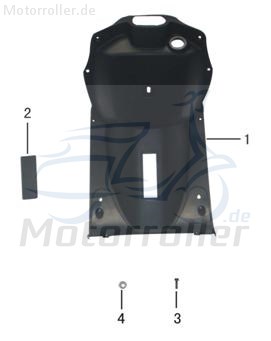 Eppella Eppella Scoody 20 Innenverkleidung 50ccm elektro ZW-I-01 Motorroller.de Innen-Verkleidung Innenabdeckung Innen-Auskleidung Elektroroller