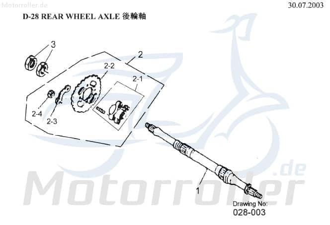 AEON Achse Bolzen 97000-158-000