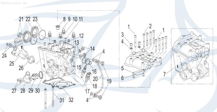 Jonway Insignio 250 DD Thermostat Roller 250ccm 4Takt 750612 Motorroller.de Temperaturschalter Temperaturregeler Überhitzungsschalter 250ccm-4Takt