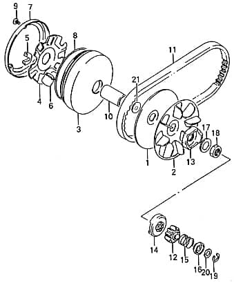 Lüfterrad FIG E8-2 Modell REX RS 2.50 --- QM50T-10A(B)