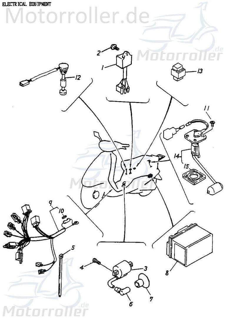 Adly Cat 50 Tankgeber Schwimmer-Schalter 37800-116-000
